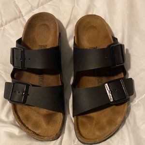 Practically new pair of black Birkenstocks